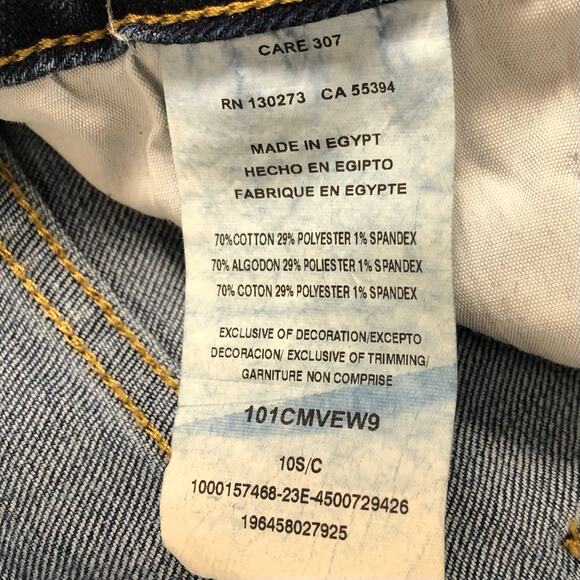 Vintage Lee Women's Bootcut Leg Mid-Rise Blue Jeans Denim Size 10 Short 5-Pocket - Picture 6 of 7